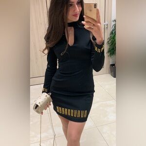 Versace Jeana sexy long sleeve dress
